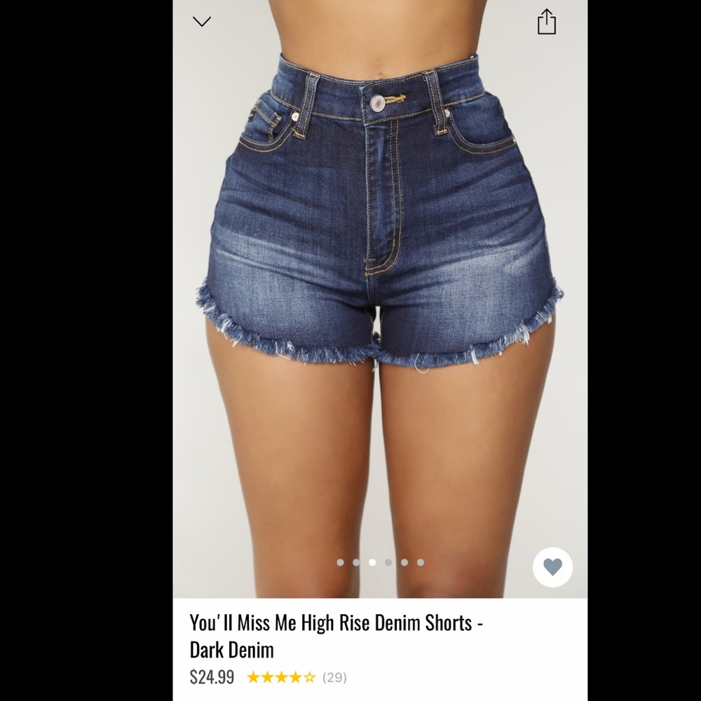 Fashion Nova Shorts!!💞lightly used